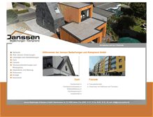 Tablet Screenshot of janssen-bedachungen.de